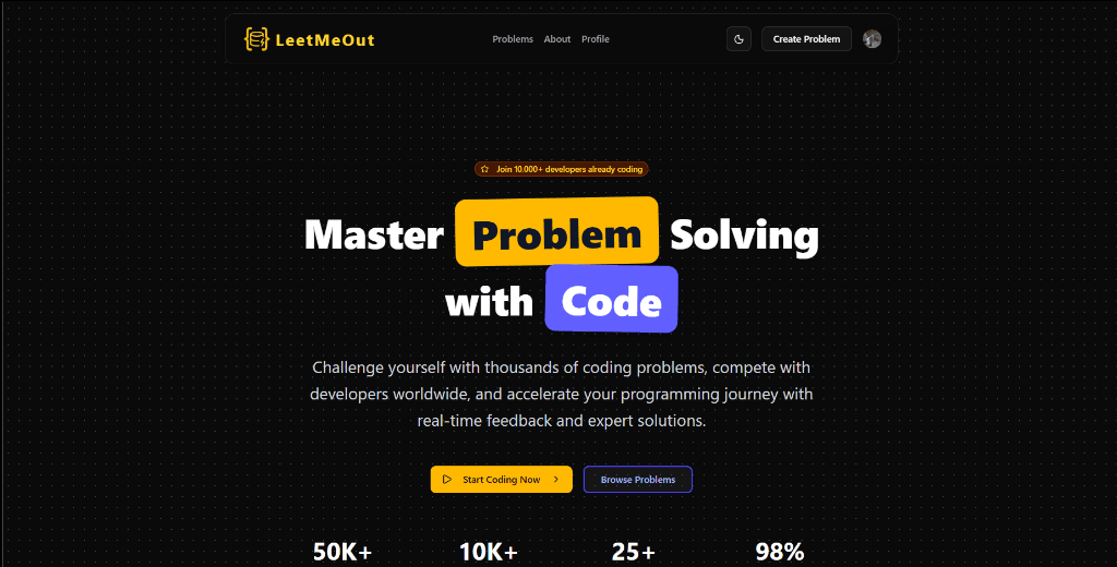 LeetMeOut - Online Coding Platform
